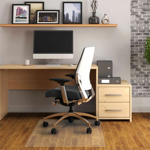 Advantagemat® Phthalate Free Vinyl Rectangular Chair Mat for Hard Floor - 48" x 60" - Hard Floor, Home, Office, Chair - 60" Length x 48" Width x 0.080" Depth x 0.080" Thickness - Rectangular - Polyvinyl Chloride (PVC), Polyethylene Terephthalate (PET)
