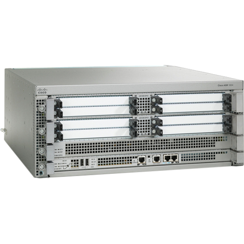 Cisco ASR1004 Router Chassis - Management Port - 12 - 8 GB - Gigabit Ethernet - 4U - Rack-mountable, Desktop - 90 Day