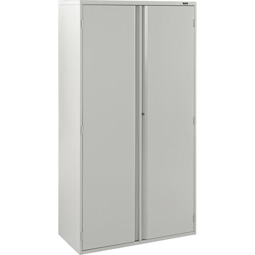 Offices To Go 72" Storage Cabinet - 36" (914.40 mm) Width x 18" (457.20 mm) Depth x 72" (1828.80 mm) Height - 4 x Shelf(ves) - Front Open Door(s) - Lockable - Gray