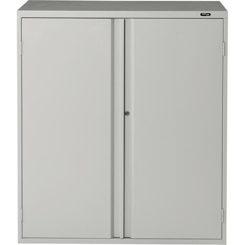 Offices To Go 42" Storage Cabinet - 36" x 18" x 42" - 2 x Shelf(ves) - Front Open Door(s) - Lockable - Gray - Storage Cabinets - GLBMVLS42LGRY