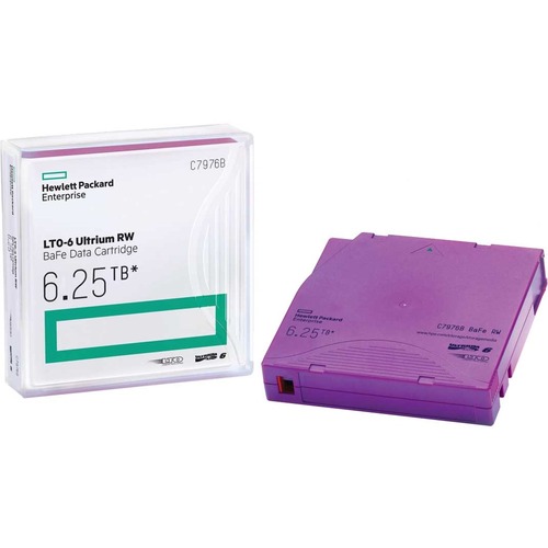 HPE LTO-6 Ultrium 6.25 TB BaFe RW Non Custom Labeled Data Cartridge 20 Pack - LTO-6 - Labeled - 2.50 TB (Native) / 6.25 TB (Compressed) - 2775.59 ft Tape Length - 20 Pack