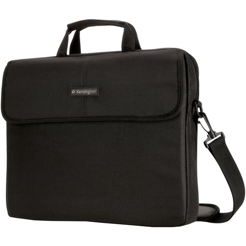 Kensington Simply Portable SP10 Carrying Case (Sleeve) for 15.6" Notebook, Ultrabook - Black - Drop Resistant, Damage Resistant, Scratch Resistant - Neoprene Body - Fleece Interior Material - Shoulder Strap, Handle - 12" Height x 15.9" Width x 2.4" Depth