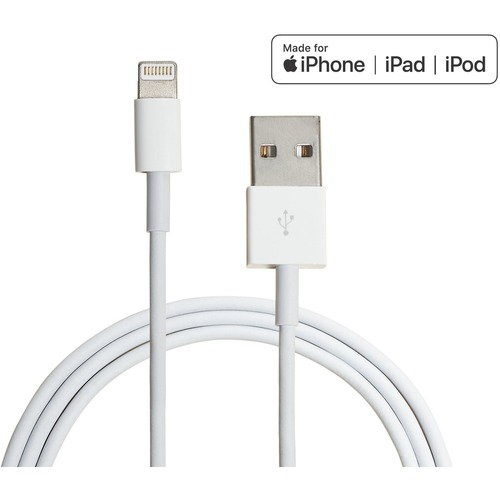 4XEM 3FT/1M 8pin Lightning to USB cable for iPhone/iPad/iPod - MFi Certified - 8pin Lightning to USB data sync cable forApple iPad, iPhone, iPod 3 ft 1 x Lightning Male Proprietary Connector - 1 x Type A Male USB connector