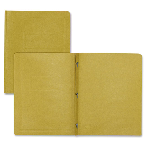 Hilroy Enviro Plus Letter Recycled Report Cover - 1/3" x 7/16" - 50 Sheet Capacity - 3 Fastener(s) - Yellow - 100% Recycled - 1 Each