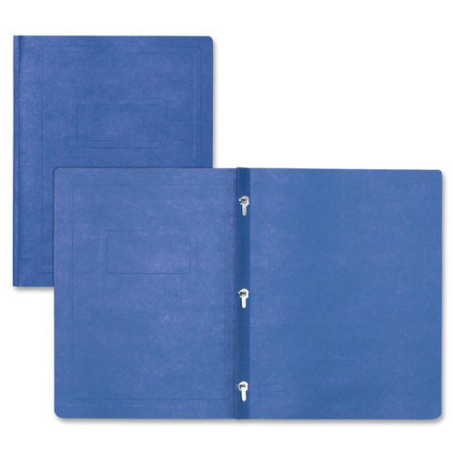 Hilroy Enviro Plus Letter Recycled Report Cover - 1/3" x 7/16" - 50 Sheet Capacity - 3 Fastener(s) - Blue - 100% Recycled - 25/BOX