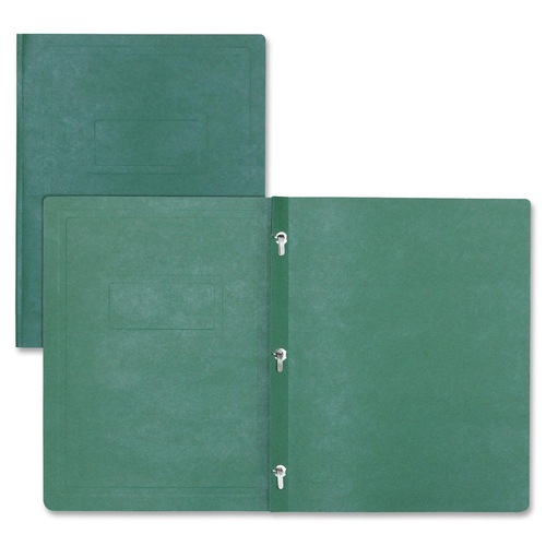 Hilroy Enviro Plus Letter Recycled Report Cover - 1/3" x 7/16" - 50 Sheet Capacity - 3 Fastener(s) - Green - 100% Recycled - 1 Each