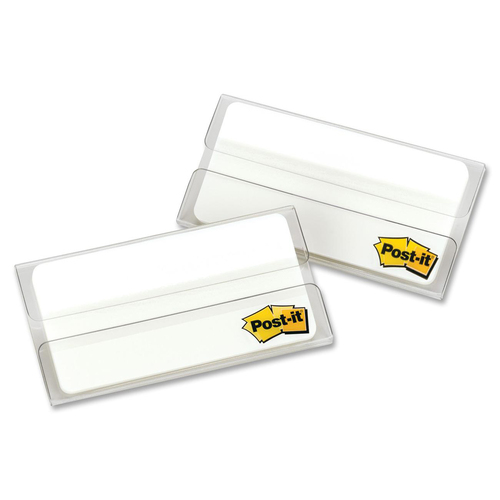 Post-it® Tab Divider - Write-on Tab(s) - 1.50" Tab Height x 2" Tab Width - White Tab(s) - 24 / Pack - Index Tabs & Page Markers - MMM68624WEC