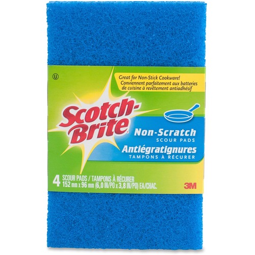 Scotch-Brite All-purpose No Scratch Scour Pads - 4/Pack - Sponges & Scouring Pads - MMMSB4622