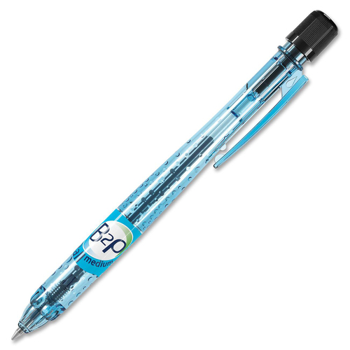 Pilot B2P Recycled Retractable Ballpoint Pen - 0.7 mm Pen Point Size - Retractable - Black Oil Based Ink - Translucent Barrel - 1 Each - Ballpoint Retractable Pens - PILBGBPB2PMBK