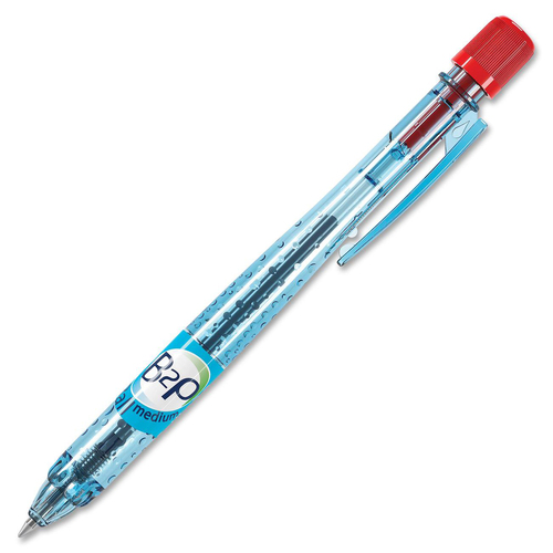 Pilot B2P Recycled Retractable Ballpoint Pen - 0.7 mm Pen Point Size - Retractable - Red Oil Based Ink - Translucent Barrel - 1 Each - Ballpoint Retractable Pens - PILBGBPB2PMRD