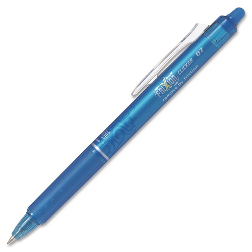 FriXion Retract Clicker Erasable Gel Ball Pen - 0.7 mm Pen Point Size - Cone Pen Point Style - Retractable - Teal Gel-based Ink - Stainless Steel Tip - 1 Each - Ballpoint Stick Pens - PILBLRTFR7TE
