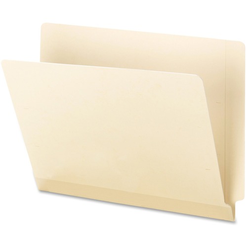 Smead Shelf-Master Straight Tab Cut Letter Recycled End Tab File Folder - 8 1/2" x 11" - 3/4" Expansion - Manila, Polylaminate - 1 Pack - End Tab Folders - SMD24125