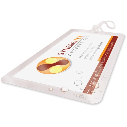 Swingline Laminating Pouch - Laminating Pouch/Sheet Size: 2.50" Width x 4.25" Length x 10 mil Thickness - for Photo, Letter, Certificate, Document, Business Card, Luggage Tag - Spill Resistant, Tear Resistant, Pre-punched, Rip Resistant - Clear - 100 / Bo - Laminating Supplies - GBC02120