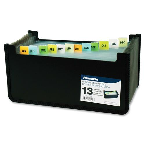 Winnable Expanding File - 13 Divider(s) - Poly - 1 Each = WNN203D13BK