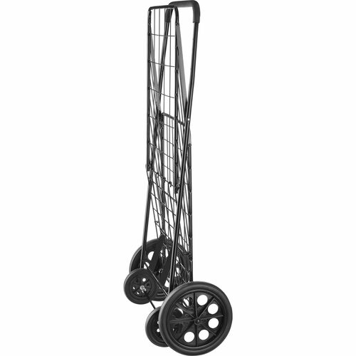 Whitmor Utility Cart - 4 Casters - Steel - 20.83" Width x 24.45" Depth x 40.12" Height - Black