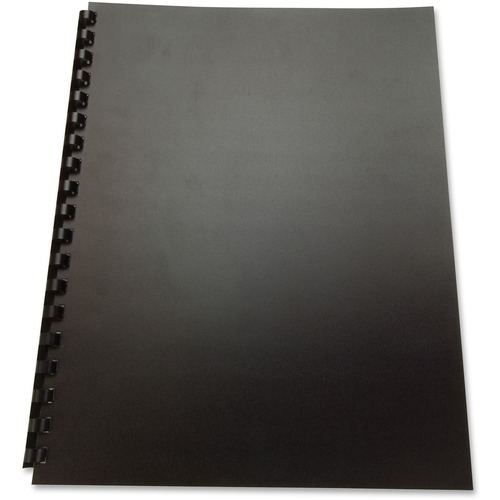 GBC Binding Presentation Covers - For Letter 8 1/2" x 11" Sheet - Square - Black - Polypropylene - 25 / Pack = GBC25818