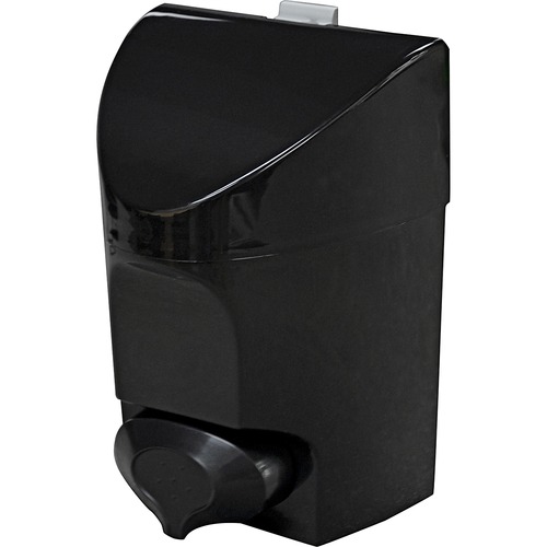 Dura Plus Push Button Soap Dispenser - Manual - 887.21 mL Capacity - Black - 1Each