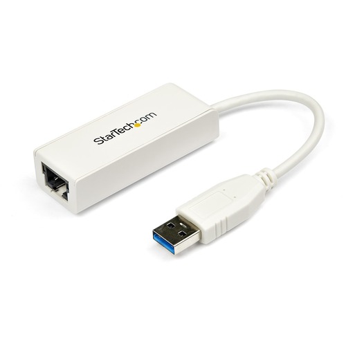 StarTech.com USB to Ethernet Adapter, USB 3.0 to 10/100/1000 Gigabit Ethernet LAN Adapter, USB to RJ45 Adapter, TAA Compliant - USB 3.0 network adapter adds an Ethernet port to your laptop/desktop - USB to RJ45 Ethernet adapter; 4K Jumbo Frames; VLAN Tagg