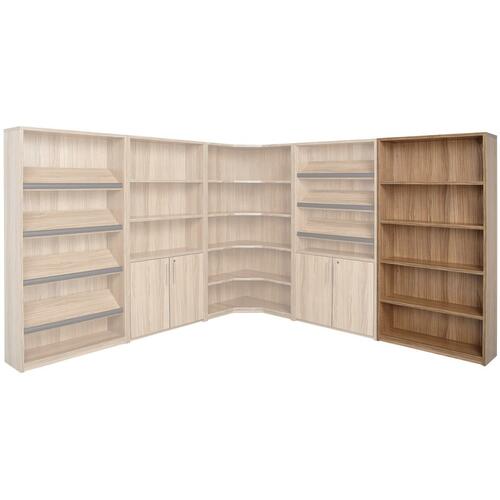 Links Business Furniture Inter-Links Storage/Bookcase - 36" x 12" x 72" - 4 x Shelf(ves) - Nutmeg - Assembly Required - Laminate Bookcases - LCFBKC72SCBCNM