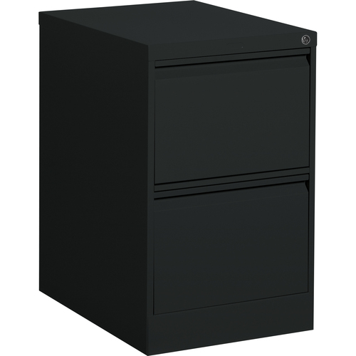 Global MVL25251 File Cabinet - 2-Drawer - 18.2" x 25" x 29" - 2 x Drawer(s) for File - Legal - Vertical - Lockable - Black - Metal