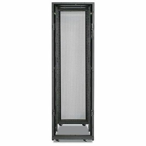 Schneider Electric NetShelter SX Rack Cabinet - 42U Rack Height x 19" Rack Width - Floor Standing - Black - 2253.12 lb Dynamic/Rolling Weight Capacity - 3004.90 lb Static/Stationary Weight Capacity