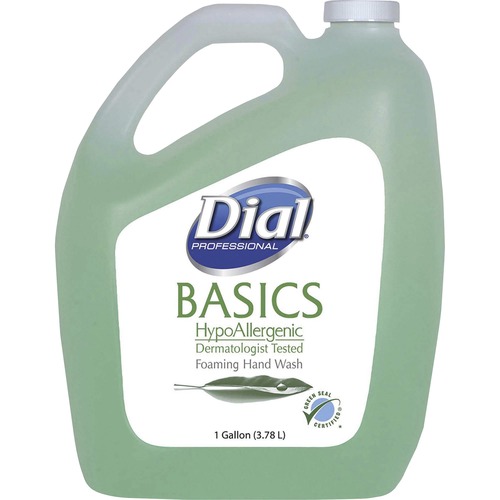 Dial Basics HypoAllergenic Foam Hand Soap Fresh Scent 1 gal 3.8 L Hand Light Green 1 Each A.F. Smith