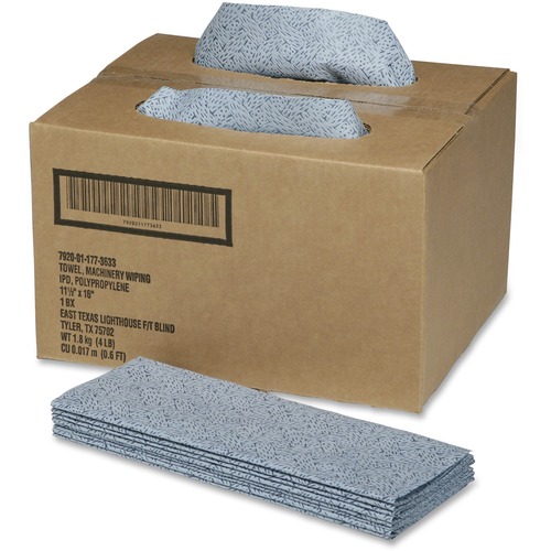 SKILCRAFT Preparation Wipes - Towel - 150 / Box - Blue