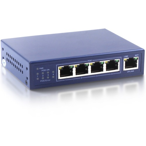 4XEM 4-Port PoE 10/100Mbps Ethernet Switch 1.0 Gbps bandwidth 744K packet forward rate - 4XEM 4-Port PoE 10/100Mbps Ethernet Switch 1.0 Gbps bandwidth 744K packet forward rate 1-4 ports support PoE, 1 Uplink port, 65W power consumption, LED Indicators, Po