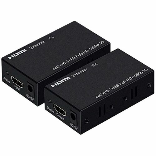 4XEM 30M/100Ft HDMI Extender Over Double Cat-5E or Cat-6 RJ45 - 1 Input Device - 1 Output Device - 98.43 ft Range - 4 x Network (RJ-45) - 1 x HDMI In - 1 x HDMI Out - 1080p - Full HD - 1920 x 1080 - Twisted Pair - Category 6