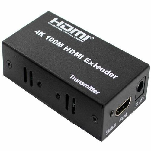 4XEM 100M/328FT HDMI Extender Over Single CAT-5E or CAT-6 RJ45 - 1 Input Device - 1 Output Device - 328.08 ft Range - 2 x Network (RJ-45) - 1 x HDMI In - 1 x HDMI Out - 4K - 3840 x 2160 - Twisted Pair - Category 6