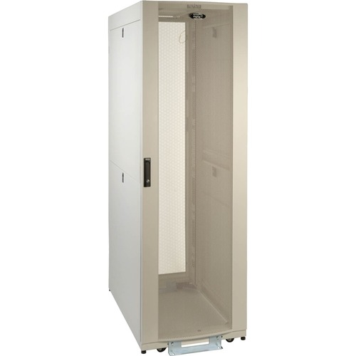 Tripp Lite by Eaton 42U SmartRack White Standard-Depth Rack Enclosure Cabinet with doors, side panels & shock pallet packaging - 42U Rack Height x 19" Rack Width - Rack-mountable - White - 2250 lb Dynamic/Rolling Weight Capacity - 3000 lb Static/Stationar