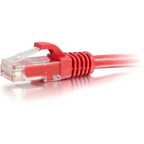 C2G-8ft Cat6 Snagless Unshielded (UTP) Network Patch Cable - Red - Category 6 for Network Device - RJ-45 Male - RJ-45 Male - 8ft - Red