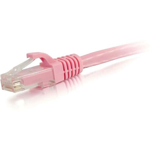 C2G-20ft Cat6 Snagless Unshielded (UTP) Network Patch Cable - Pink - Category 6 for Network Device - RJ-45 Male - RJ-45 Male - 20ft - Pink