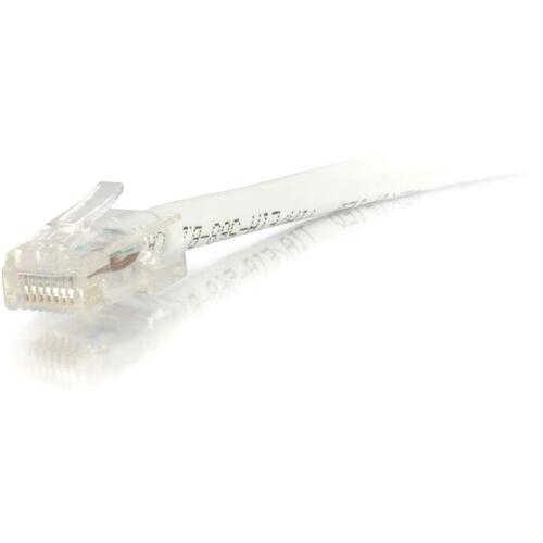 C2G-50ft Cat6 Non-Booted Unshielded (UTP) Network Patch Cable - White - Category 6 for Network Device - RJ-45 Male - RJ-45 Male - 50ft - White