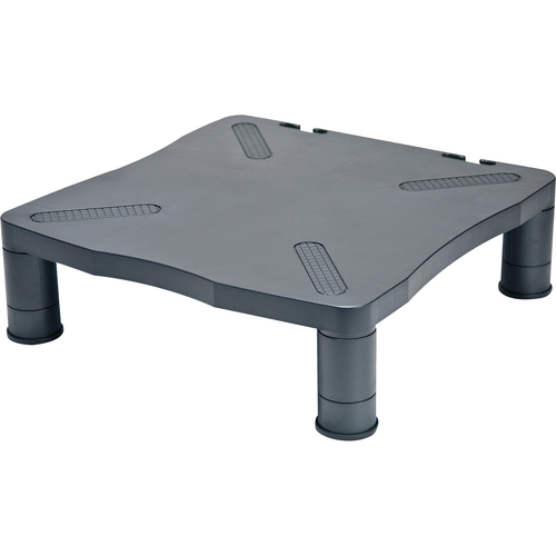 Aidata Monitor Riser - Up to 24" Screen Support - LCD, LED Display Type Supported13" (330.20 mm) Width - Desktop - Plastic - Black