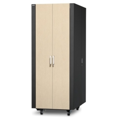 APC by Schneider Electric NetShelter CX 38U Secure Soundproof Server Room in a Box Enclosure - For Server, Blade Server, Converged Infrastructure, Storage - 38U Rack Height x 19" Rack Width x 34.60" Rack Depth - Floor Standing - Gray, Oak - 1002.11 lb Sta