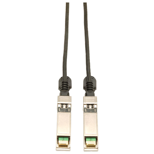 Tripp Lite 1.5M SFP+ 10Gbase-CU Twinax Passive Copper Cable SFP-H10GB-CU1-5M Compatible Black 5ft 5' - SFP+ for Network Device - 4.92 ft - 1 x SFF-8431 Male SFP+ - 1 x SFF-8431 Male SFP+ - Black