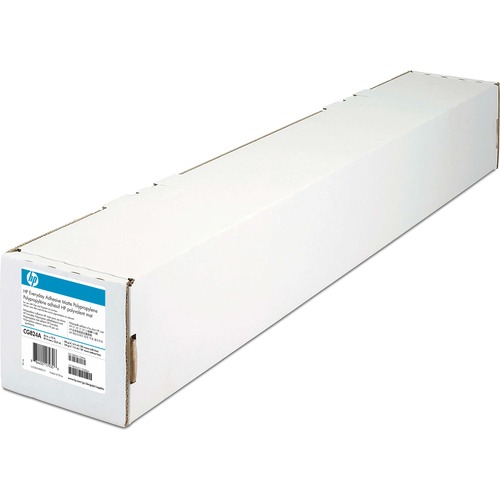 HP 2-Pack Everyday Adhesive Matte Polypropylene-610 mm x 22.9 m (24 in x 75 ft) - 24 1/64" x 75 1/8 ft - 120 g/m² Grammage - Matte - Self-adhesive, Quick Drying - 2 Pack