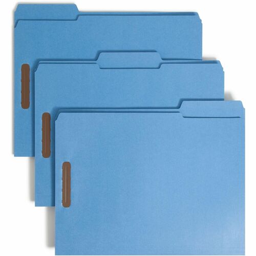 Picture of Smead 1/3 Tab Cut Letter Recycled Fastener Folder