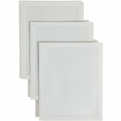 Smead Letter Pocket Folder - 8 1/2" x 11" - 50 Sheet Capacity - 2 Pocket(s) - Polypropylene - Oyster - 5 / Pack
