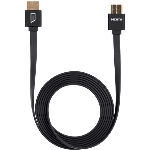 iStore HDMI Cable - 5.91 ft HDMI A/V Cable for Audio/Video Device, Computer, Monitor, Projector, Gaming Console, TV - First End: 1 x HDMI 1.4a Digital Audio/Video Male - Second End: 1 x HDMI 1.4a Digital Audio/Video Male - Supports up to 1920 x 1080 - Bla