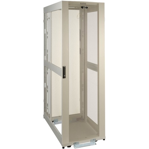 Tripp Lite by Eaton 42U SmartRack White Standard-Depth Rack Enclosure - side panels not included - 42U Rack Height x 19" Rack Width - White - 2250 lb Dynamic/Rolling Weight Capacity - 3000 lb Static/Stationary Weight Capacity