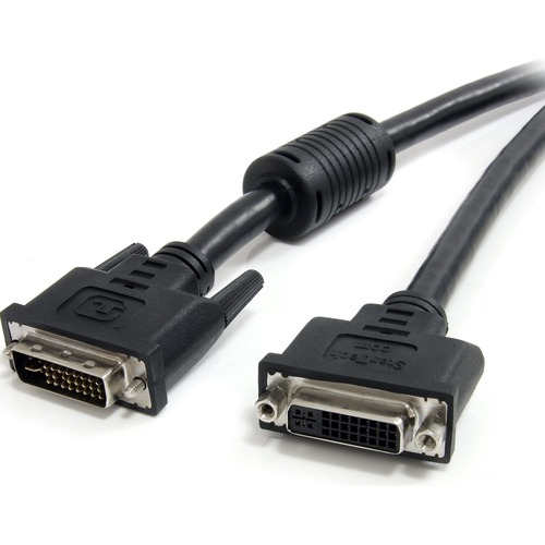 StarTech.com 6 ft DVI-I Dual Link Digital Analog Monitor Extension Cable M/F - Extend your DVI-I (dual link) connection by 6ft - 6 ft DVI Male to Female Cable - 6ft DVI-I Extension Cable - 6ft DVI Dual Link Extension Cable - DVI-I Dual Link Digital Analog