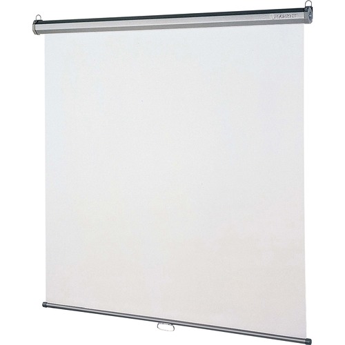 Quartet Manual Projection Screen - 1:1 - Matte White - 84" x 84" - Wall/Ceiling Mount