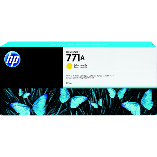 HP 771A Original Inkjet Ink Cartridge - Yellow - 3 / Pack - Inkjet - 3 / Pack