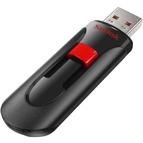 SanDisk Cruzer Glide USB Flash Drive 128GB - 128 GB - USB 2.0 Type A - 2 Year Warranty