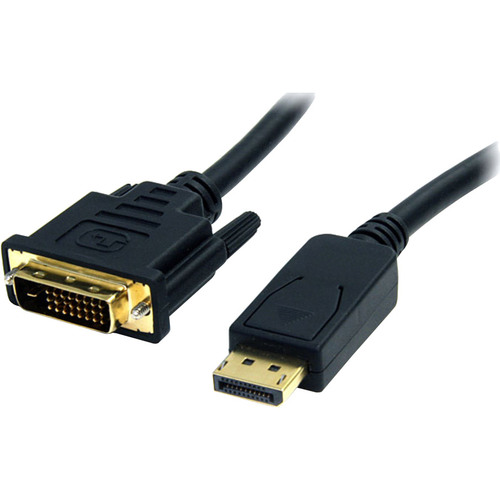 4XEM 6Ft DisplayPort To DVI-D Dual Link M/M Cable - 6 ft DisplayPort/DVI Video Cable for Video Device, Monitor, TV, Projector - First End: 1 x 20-pin DisplayPort Digital Audio/Video - Male - Second End: 1 x 25-pin DVI-D (Dual-Link) Digital Video - Male - 