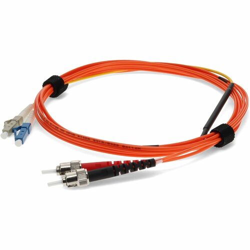 AddOn 2 x ST 62.5/125 to 1 x LC 62.5/125 & 1 x LC 9/125 1m Fiber Optic Mode Conditioning Patch Cable - 3.3 ft Fiber Optic Network Cable for Network Device - First End: 2 x LC Network - Male - Second End: 2 x ST Network - Male - Patch Cable - OFNR, Riser, 