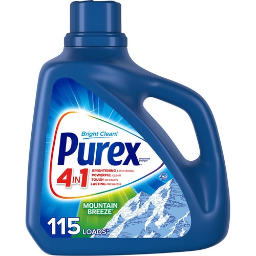 Purex Ultra Laundry Detergent - For Clothing - Concentrate - 149.8 fl oz (4.7 quart) - Mountain Breeze Scent - Blue - 1 Bottle