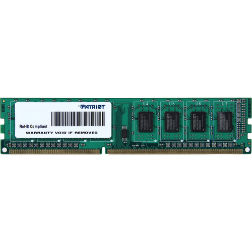 Patriot Memory Signature DDR3 2GB CL11 PC3-12800 (1600MHz) DIMM - 2 GB - DDR3-1600/PC3-12800 DDR3 SDRAM - 1600 MHz - CL11 - 1.50 V - Non-ECC - Unbuffered - 240-pin - DIMM